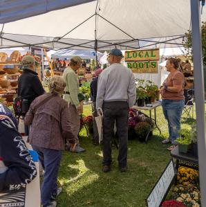 people shopping at vendors