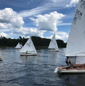 5 small sail boats