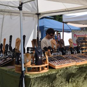 Vendor selling handmade jewelry