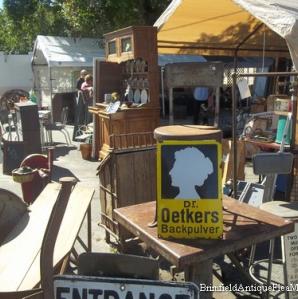 Miscellaneous treasures under tents and filling tables