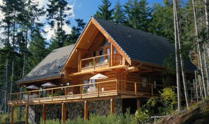 A log cabin