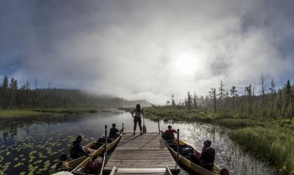 The oxbows and grassy edges give this paddle a very interesting feel.