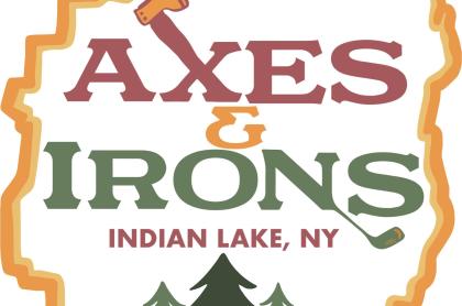 The sign for axes and irons of Indian Lake