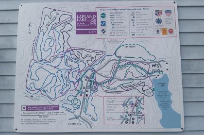 A map of lap land trails