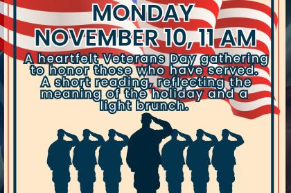 veterans day brunch flyer