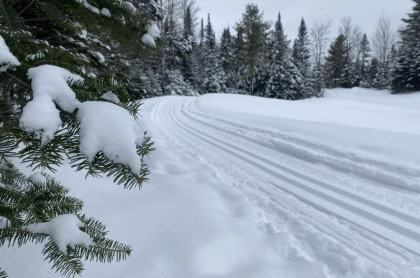 Ski trail at High Peaks Golf Course