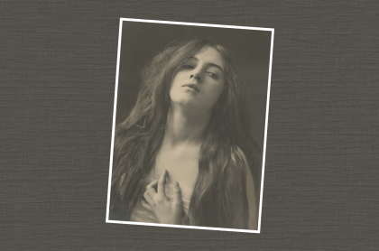 vintage photo of woman