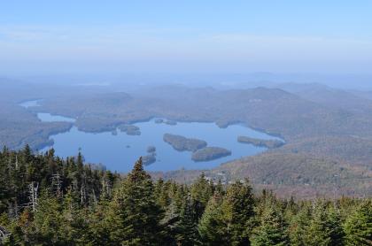 Blue Mountain is near the center of many lakes.