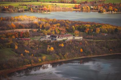 Aerial view of Fort Ticonderoga