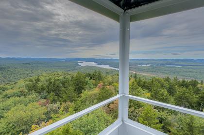 From the tower cab on Buck Mountain looking toward Little Tupper Lake.