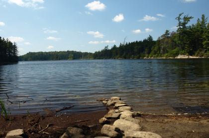 Squaw Lake has an interesting trail and a scenic destination.