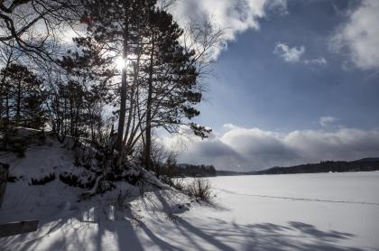 Winter in the Adirondacks means still getting outside.