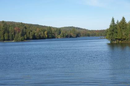Lake Abanakee is long and shallow