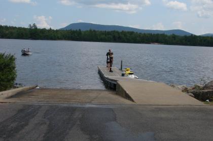 This ramp leads to scenic Sacandaga Lake.