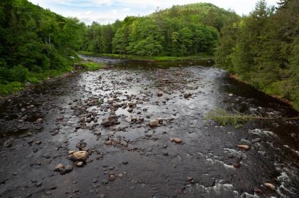 View of the Sacandaga River from a bridge
