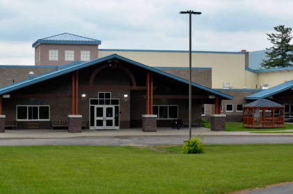 Exterior of the Lake Pleasant Central School