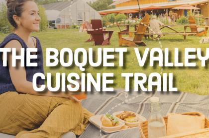 Boquet Valley cusine trail graphic