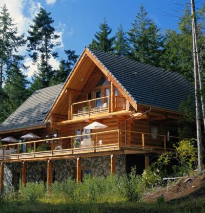 A log cabin