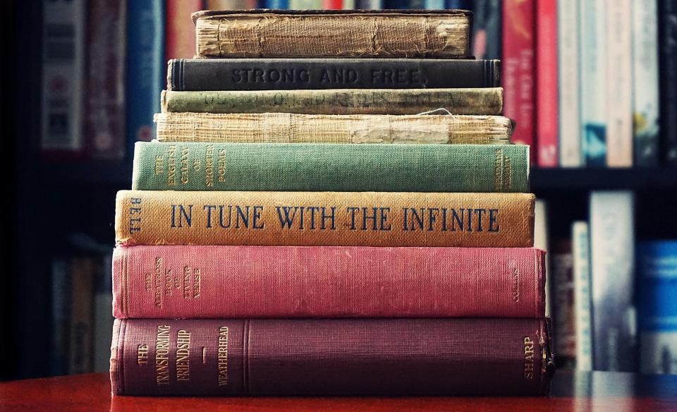 A stack of old