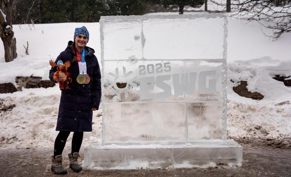 showcasing graceful movements on the rink.