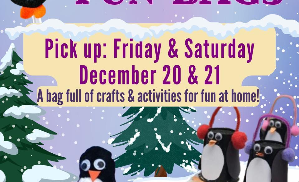 the poster for the penguin grab and go bags