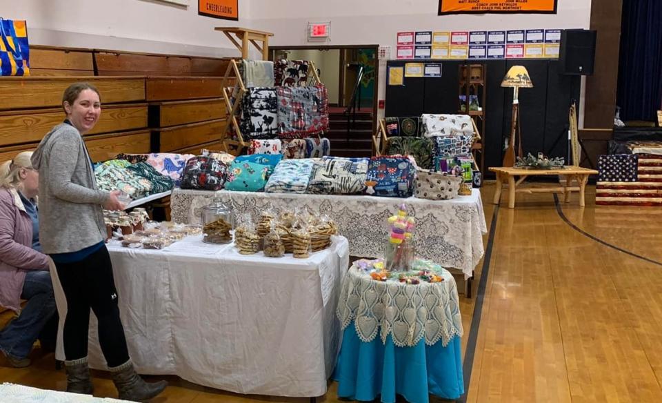 Venders setting up their wares