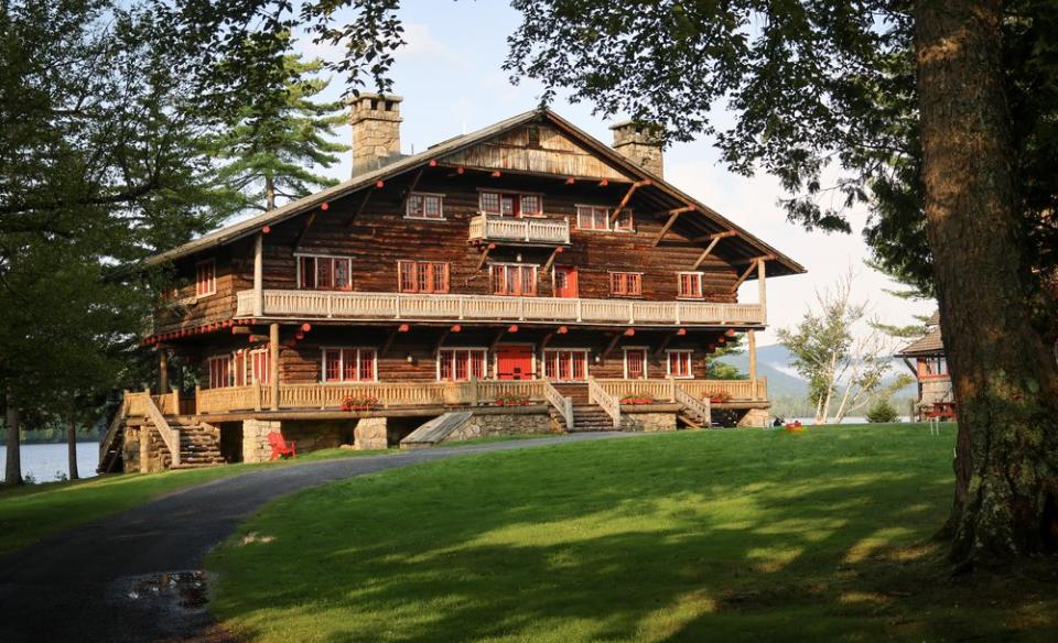 An exterior view of the great camp sagamore
