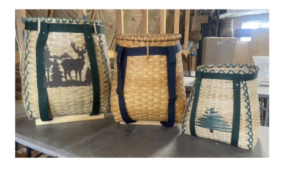 a photo of the three basket options to make