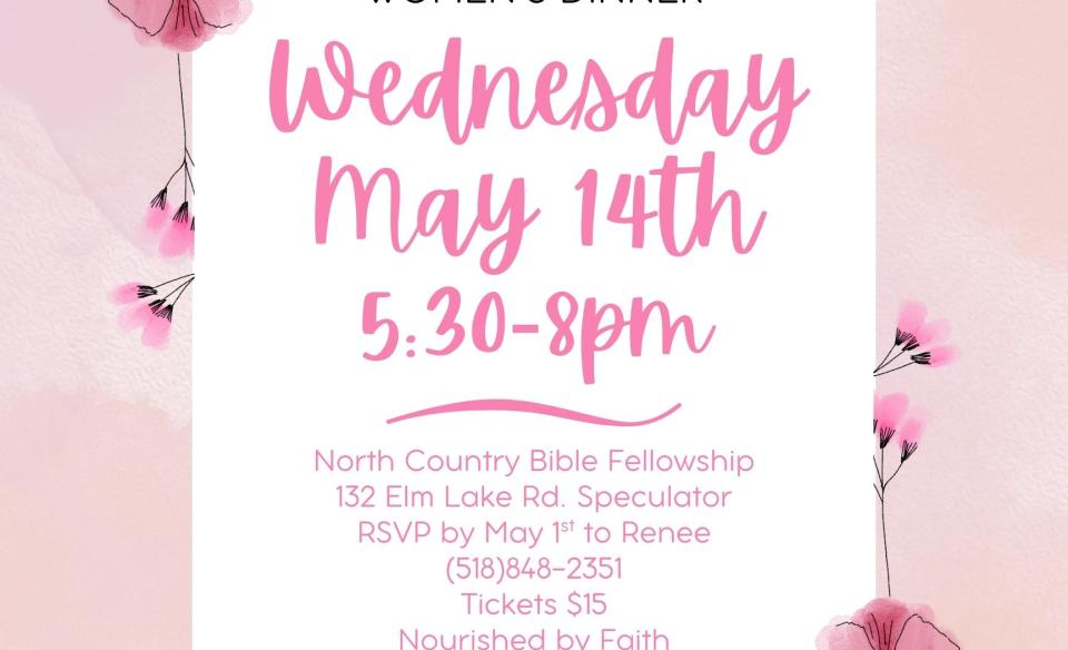 Women's Dinner flyer
