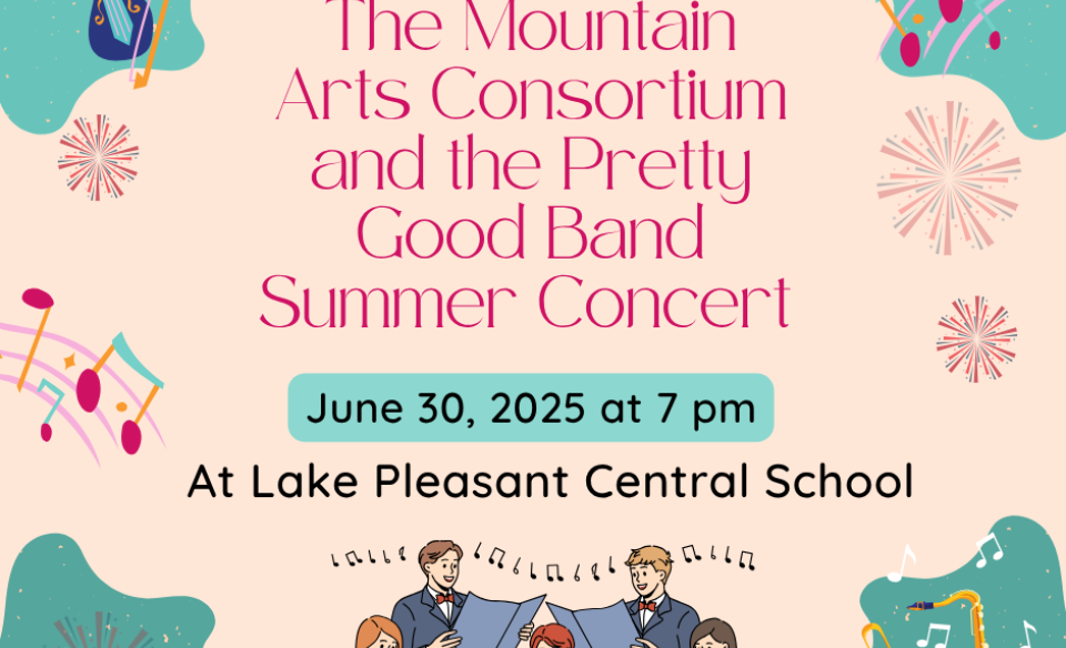 Sign with concert information