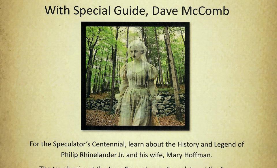 Poster for a Rhinelander's Ruins Tour on Tuesday