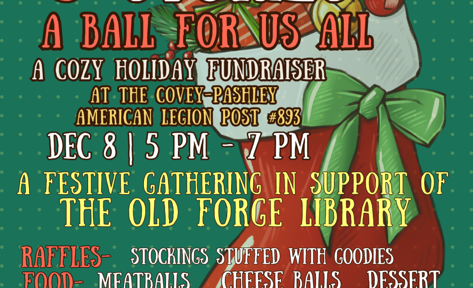 flyer for old forge public library