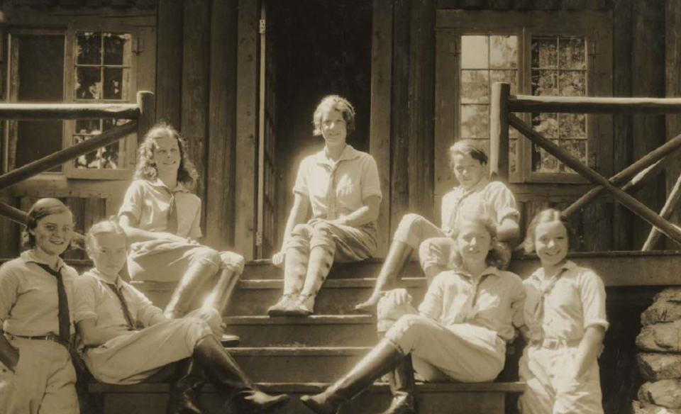 vintage photo of summer camp