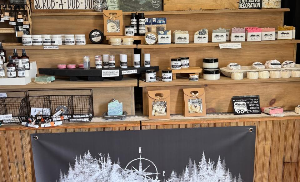 A display from North Road Soap Co