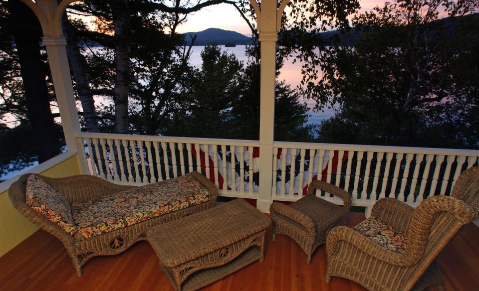 Sunset from the covered porch.