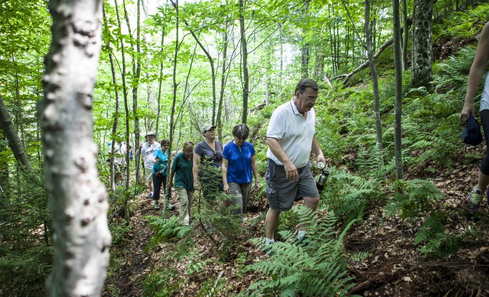 The trail tries to keep things serpentine to help with the climb.