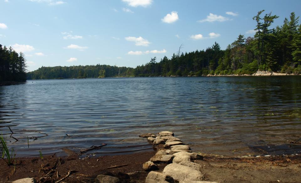 Squaw Lake has an interesting trail and a scenic destination.