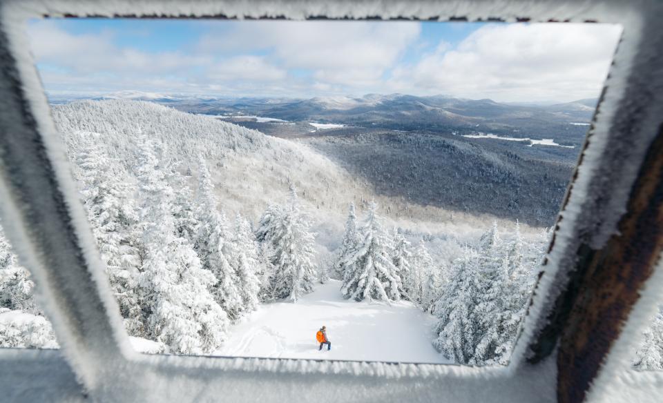 Owls Head Mountain firetower POV