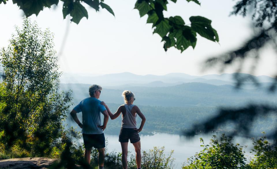 A couple at Echo Cliff