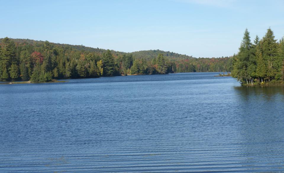 Lake Abanakee is long and shallow