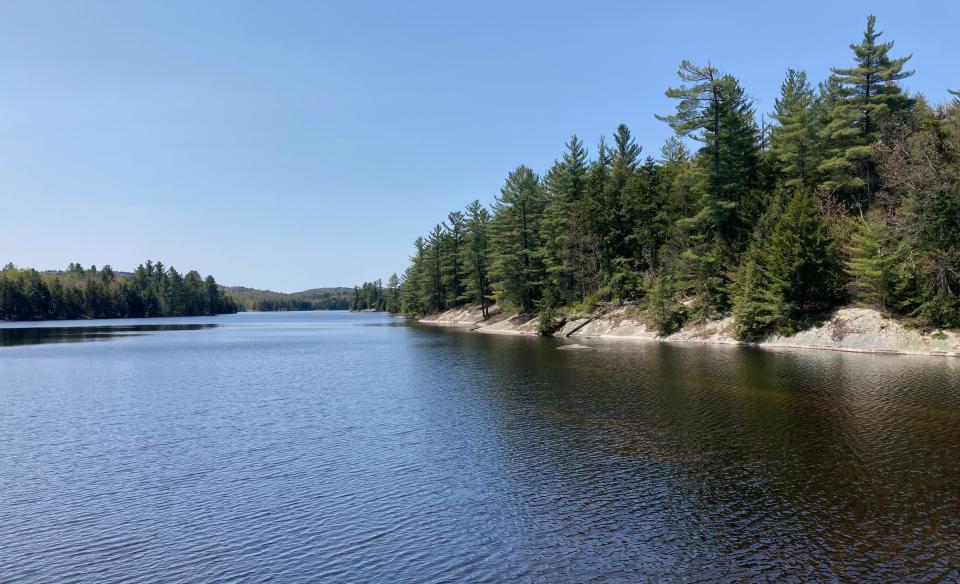 The shores of Little Tupper Lake.