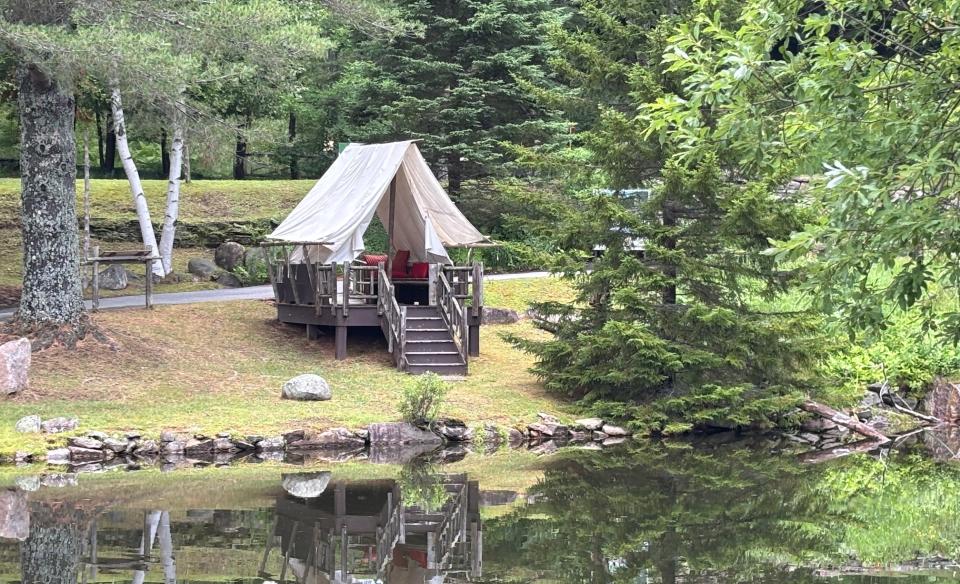 some Adirondack style chairs for adults and kids