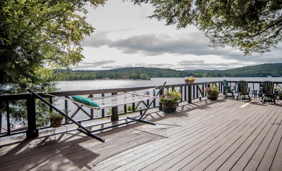 Lake view from a deck