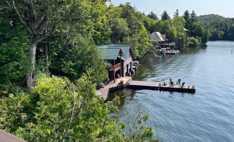 decorated in a classic Adirondack style.