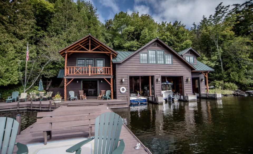 The boathouse from the dock