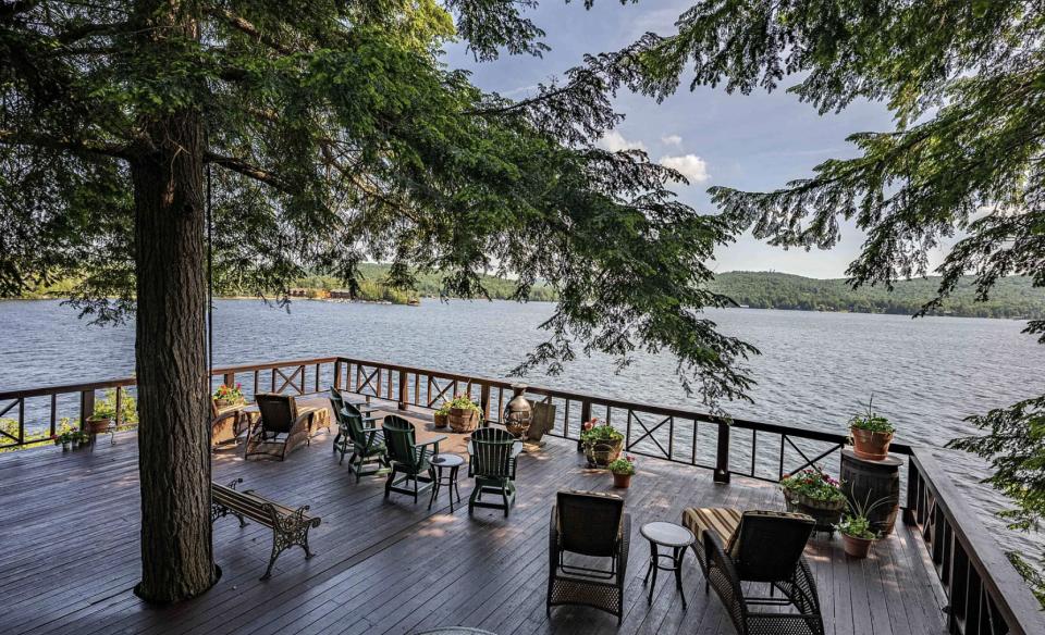 The lake from the large deck