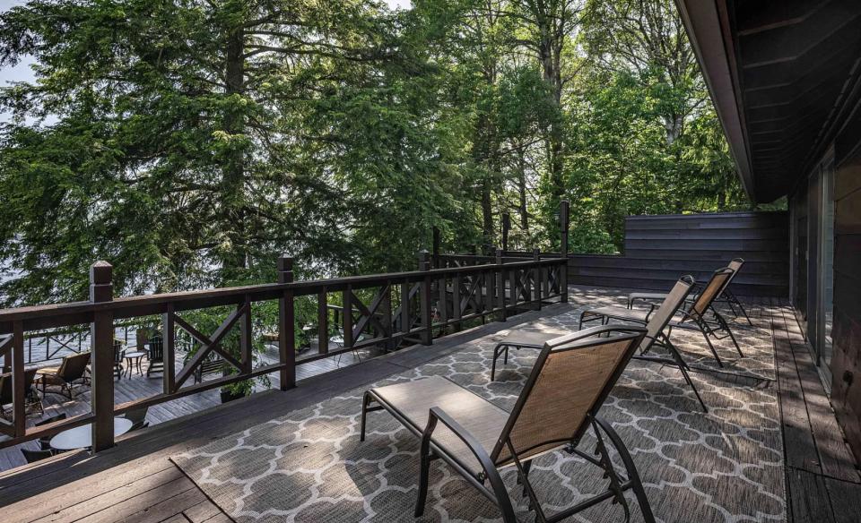 The lake from the deck