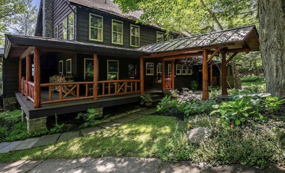 Many paths from the covered porch